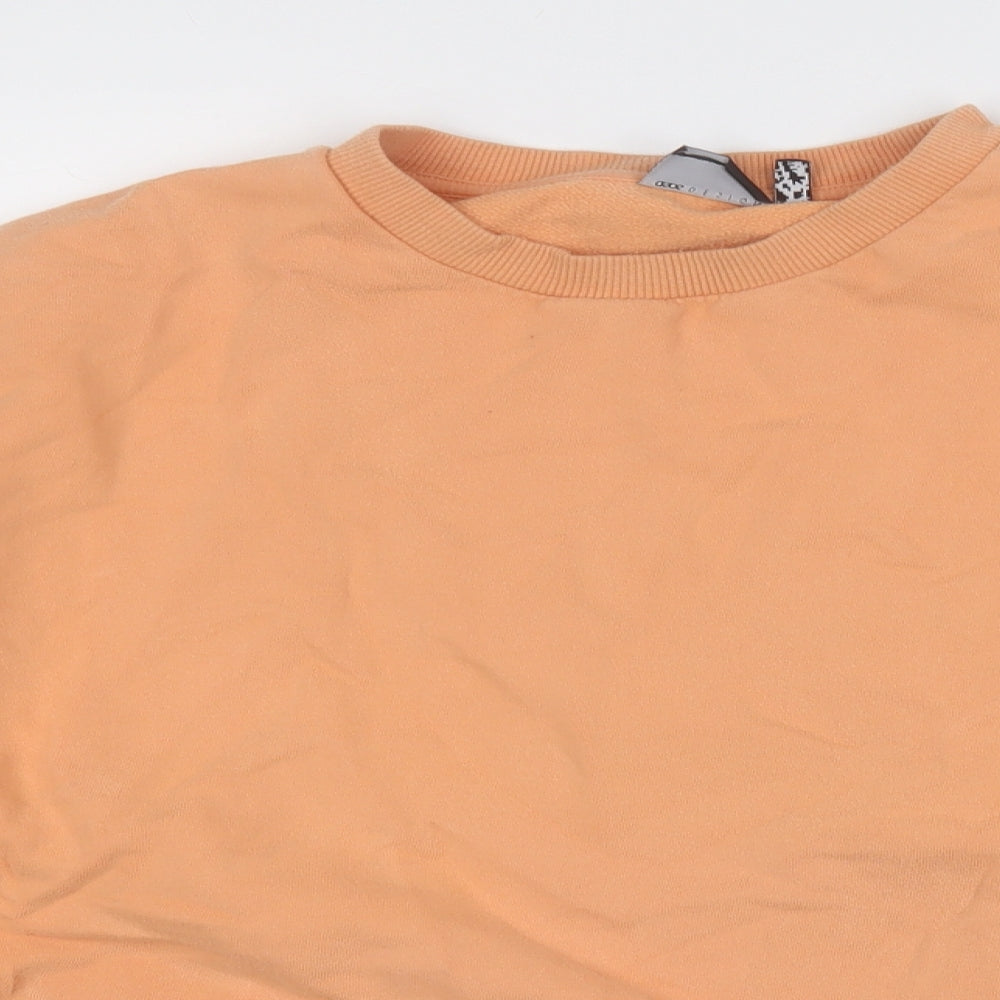 Mens UK Size L ASOS Orange Pullover Sweatshirt
