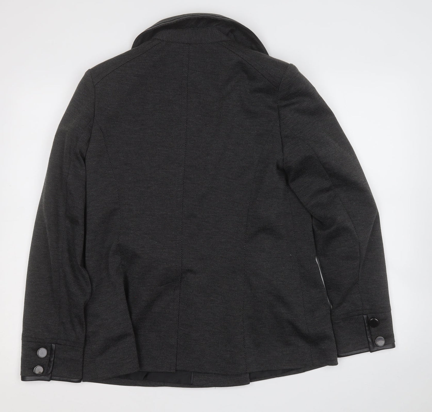 Principles Womens Grey   Trench Coat Blazer Size 14