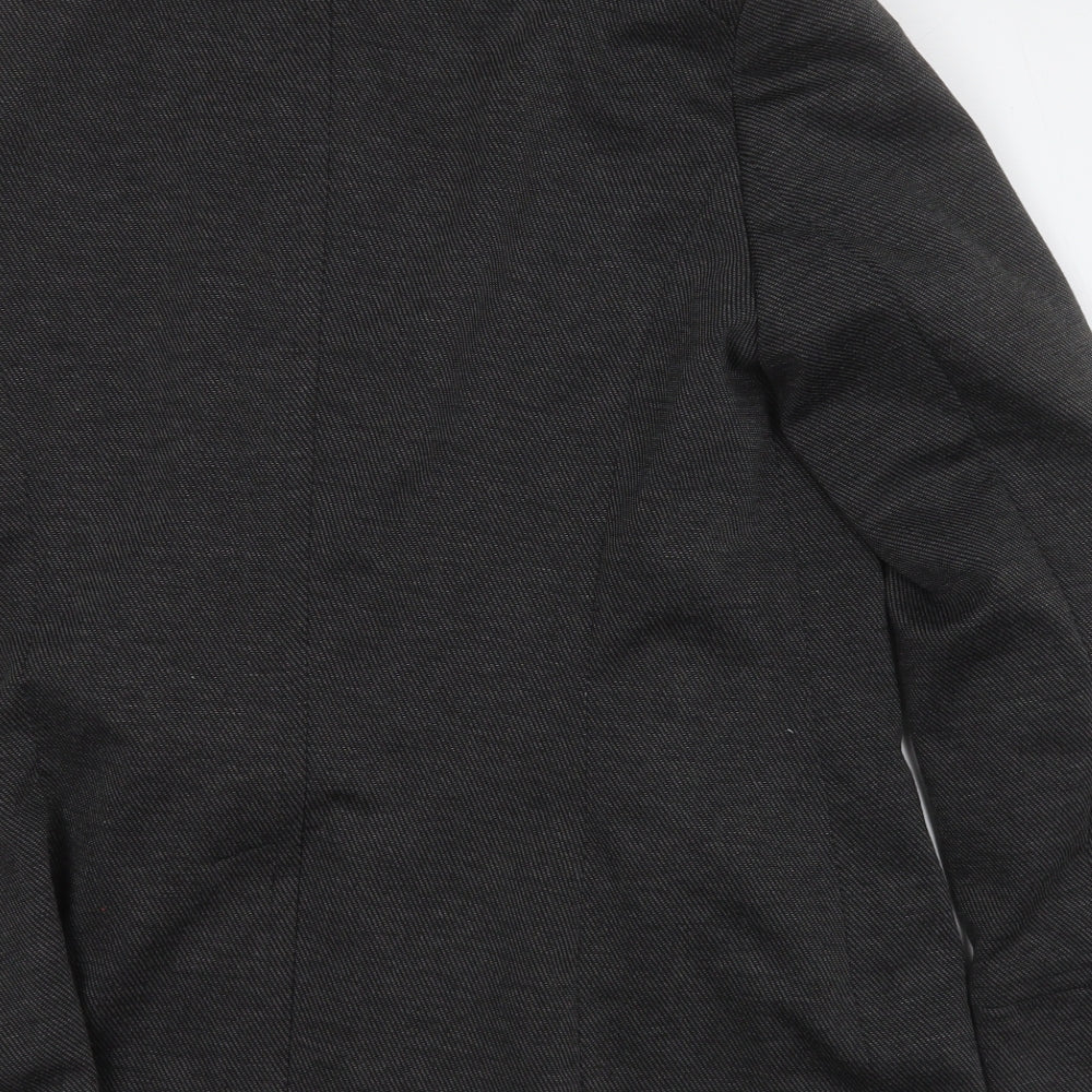 Principles Womens Grey   Trench Coat Blazer Size 14