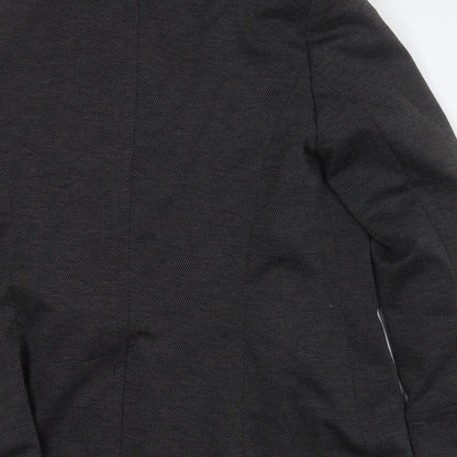 Principles Womens Grey   Trench Coat Blazer Size 14