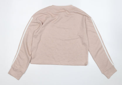 Boohoo Womens Pink  Polyester Pullover Sweatshirt Size 8