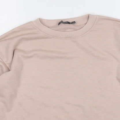 Boohoo Womens Pink  Polyester Pullover Sweatshirt Size 8