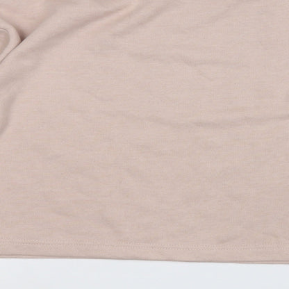 Boohoo Womens Pink  Polyester Pullover Sweatshirt Size 8