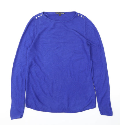 Womens UK Size 10 Bonmarché Blue Pullover Jumper