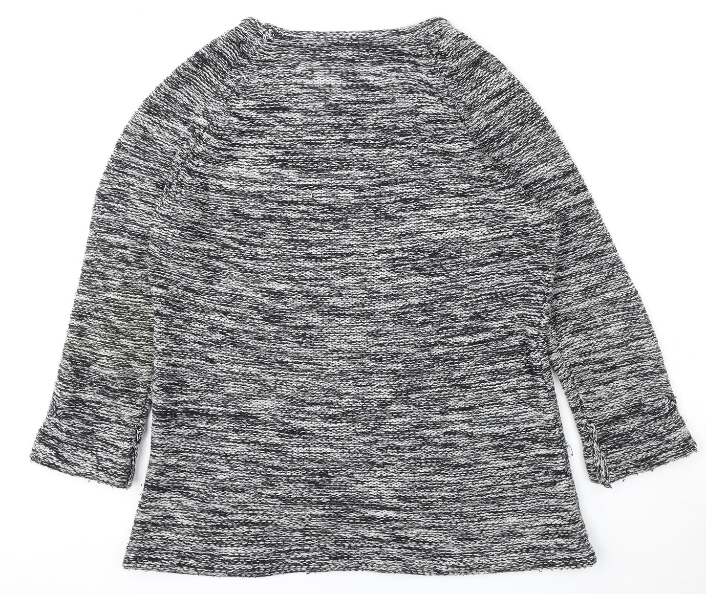F&F Womens Grey Round Neck  Polyester Pullover Jumper Size L