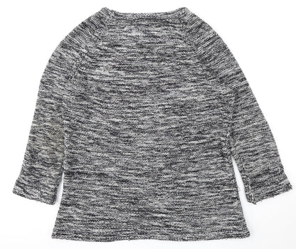 F&F Womens Grey Round Neck  Polyester Pullover Jumper Size L