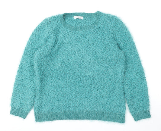Womens UK Size 14 Red Herring Green Pullover Jumper
