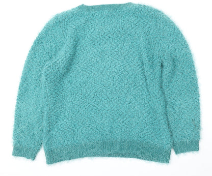 Womens UK Size 14 Red Herring Green Pullover Jumper