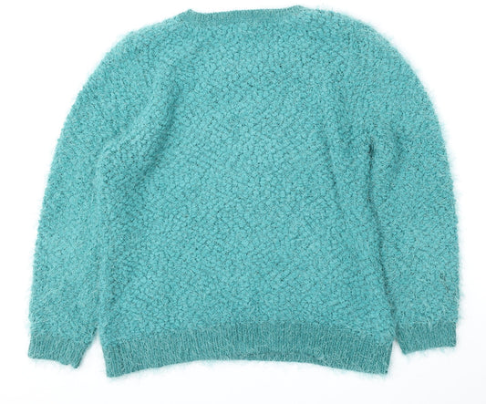 Womens UK Size 14 Red Herring Green Pullover Jumper