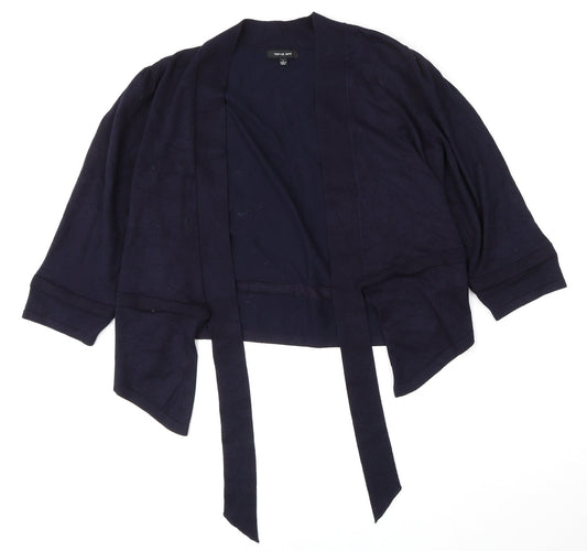 Womens UK Size L Verve Ami Blue Cardigan Jumper