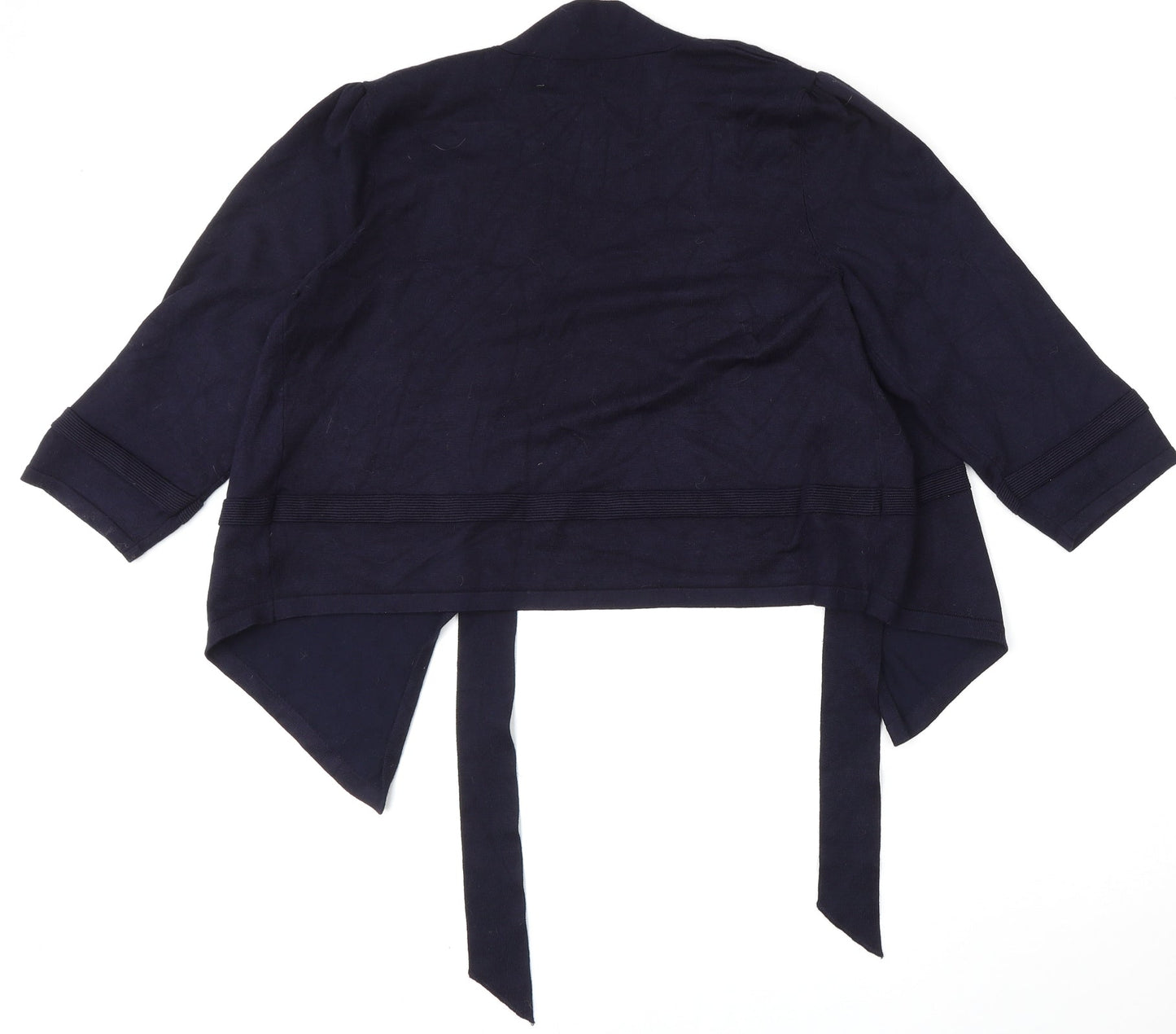 Womens UK Size L Verve Ami Blue Cardigan Jumper