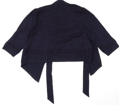 Womens UK Size L Verve Ami Blue Cardigan Jumper