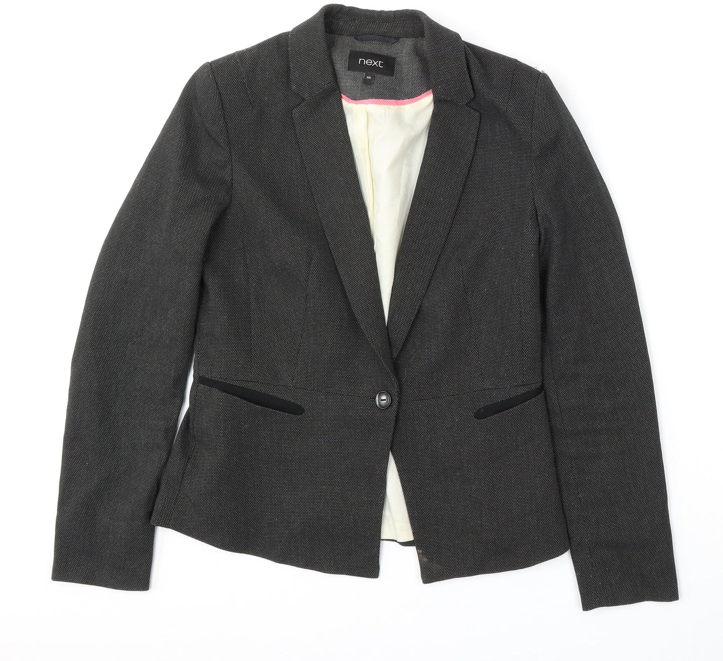 NEXT Womens Grey  Polyester Jacket Blazer Size 10