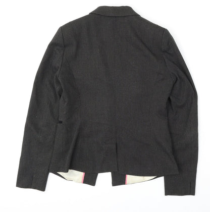 NEXT Womens Grey  Polyester Jacket Blazer Size 10