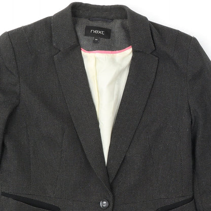 NEXT Womens Grey  Polyester Jacket Blazer Size 10