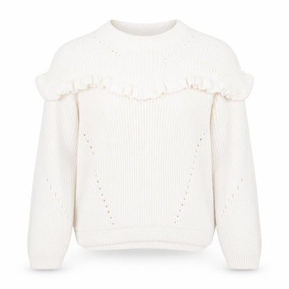 Womens UK Size 10 Per Una White Pullover Jumper