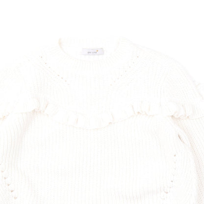 Womens UK Size 10 Per Una White Pullover Jumper