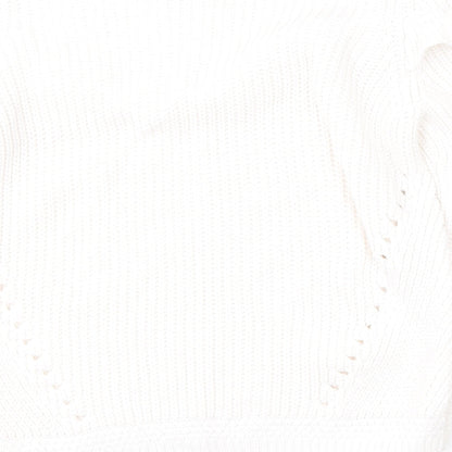 Womens UK Size 10 Per Una White Pullover Jumper