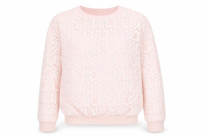 George Girls Pink  Polyester Pullover Sweatshirt Size 8-9 Years   - Small marks to cuff