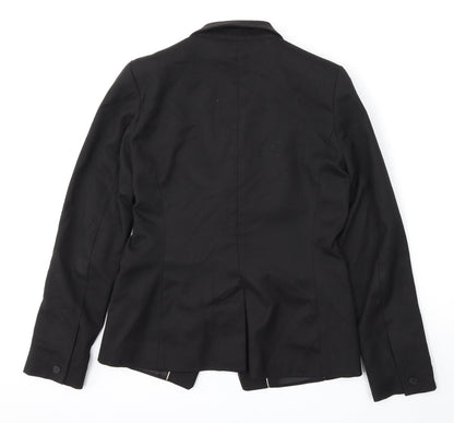 NEXT Womens Black  Polyester Jacket Blazer Size 10