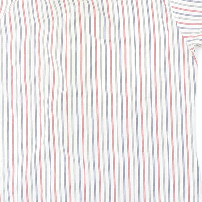 MOnterattin Mens Multicoloured Striped Polyester  Polo Size 16 Collared Button