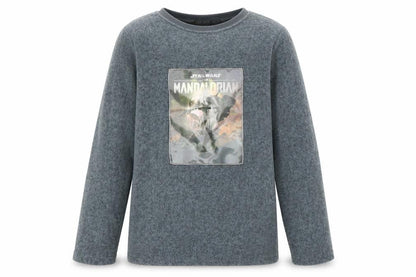 Primark Boys Grey Solid Polyester  Pyjama Top Size 9-10 Years   - star wars