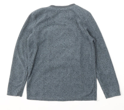 Primark Boys Grey Solid Polyester  Pyjama Top Size 9-10 Years   - star wars