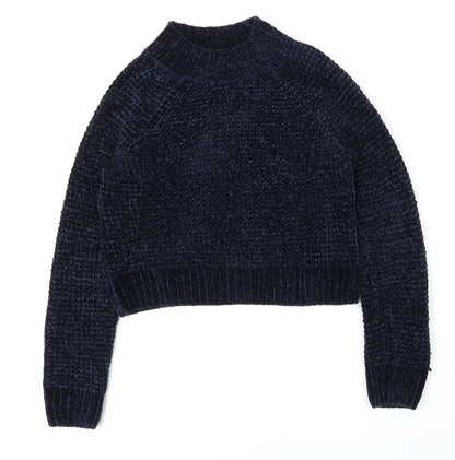 Womens UK Size M H&M Blue Pullover Jumper