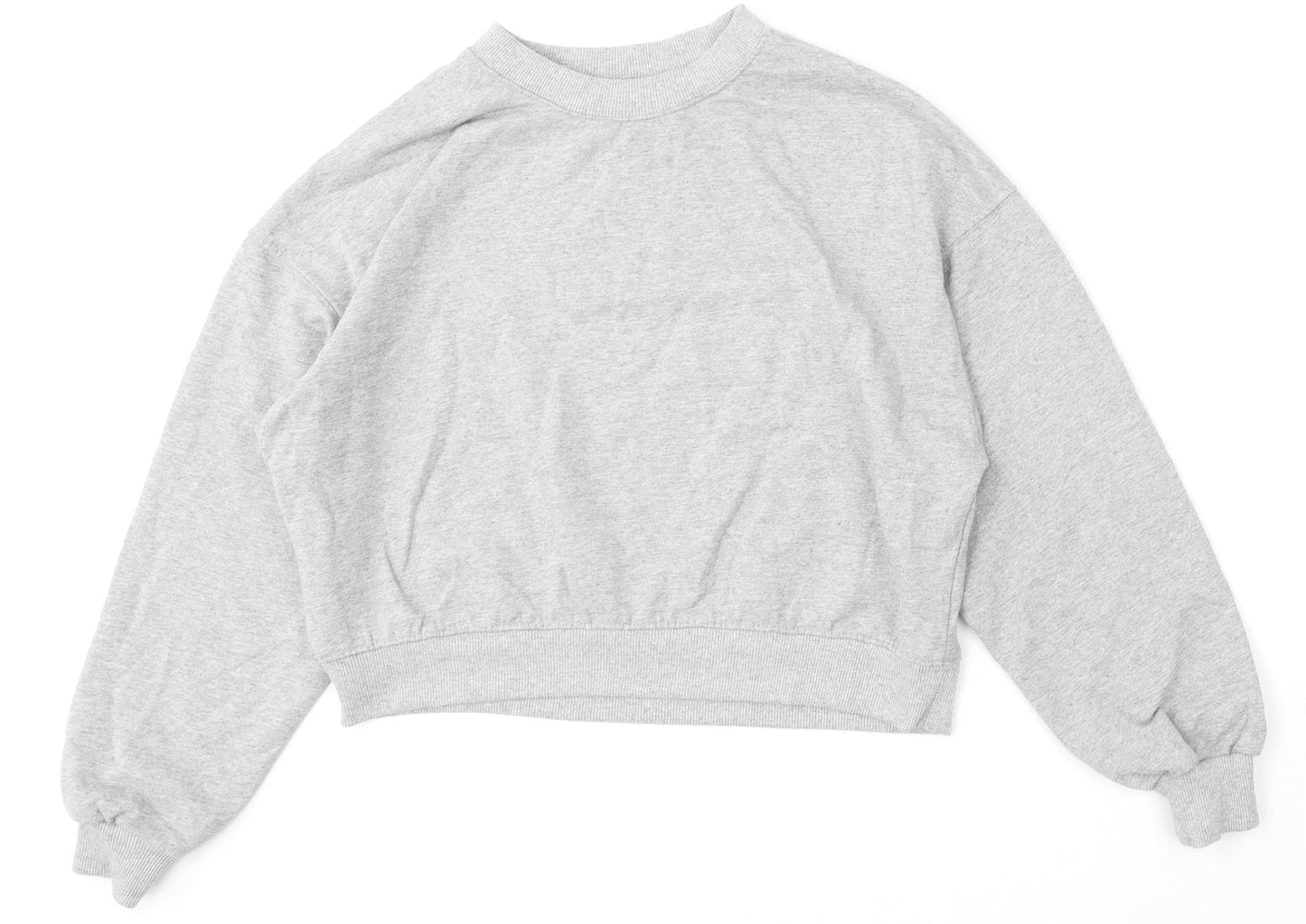 Womens UK Size L Pull&Bear Grey Pullover Sweatshirt