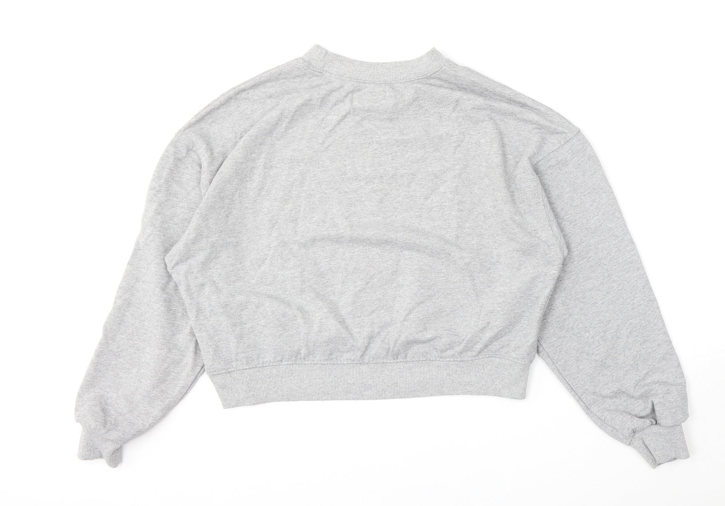 Womens UK Size L Pull&Bear Grey Pullover Sweatshirt