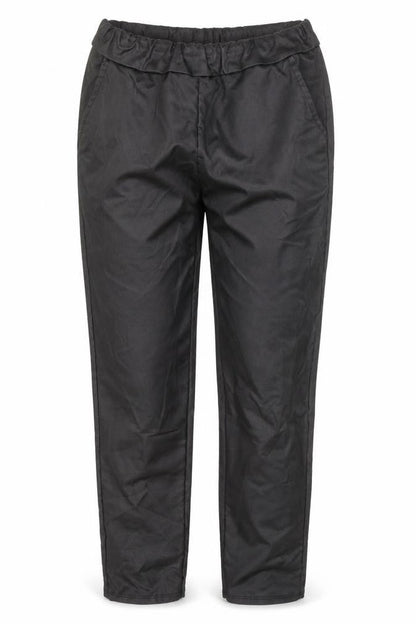 Womens UK Size 28 Preworn Regular Fit  Black Trousers
