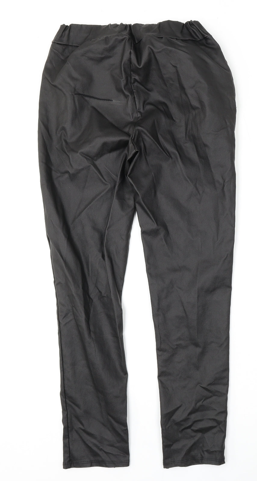 Womens UK Size 28 Preworn Regular Fit  Black Trousers