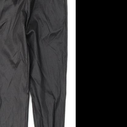 Womens UK Size 28 Preworn Regular Fit  Black Trousers