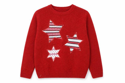 Womens UK Size M Isle Essentials Red Pullover Jumper