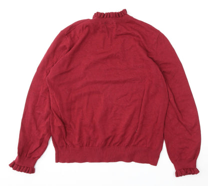 Womens UK Size XL RR Red Pullover Jumper