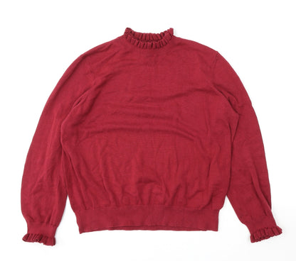Womens UK Size XL RR Red Pullover Jumper