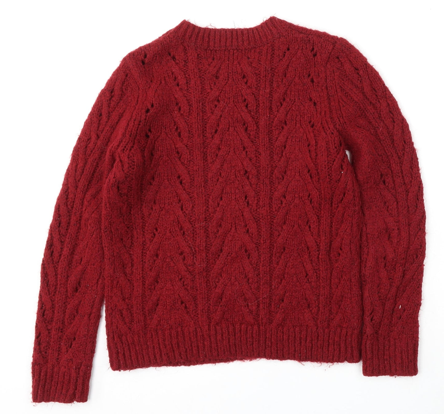 Womens UK Size S Matalan Red Pullover Jumper