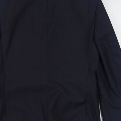 My Very Mens Blue  Polyester Jacket Suit Jacket Size 38