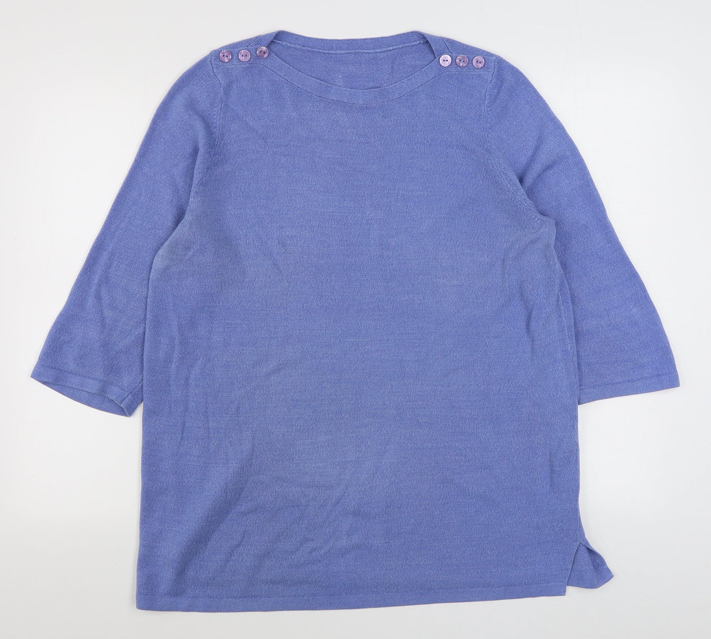 Womens UK Size 18 Preworn Blue Pullover Jumper