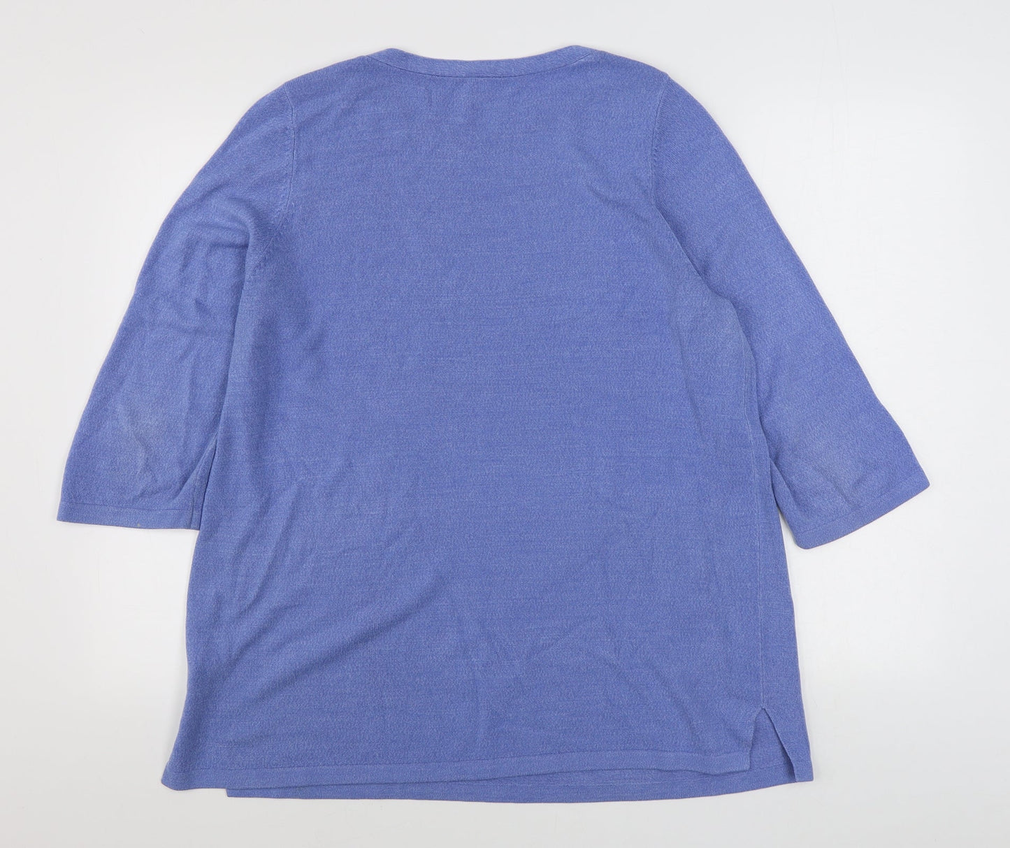Womens UK Size 18 Preworn Blue Pullover Jumper