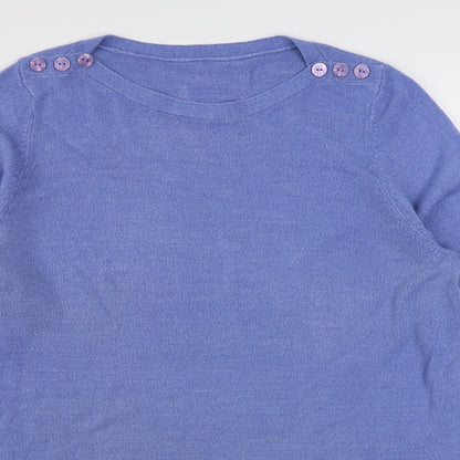 Womens UK Size 18 Preworn Blue Pullover Jumper