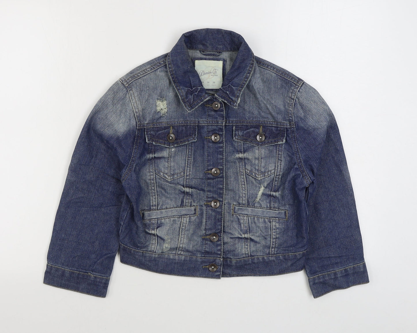 Primark Womens Blue   Jacket  Size 10  Button