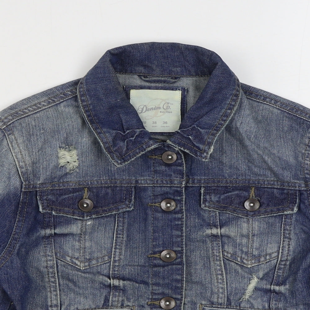 Primark Womens Blue   Jacket  Size 10  Button