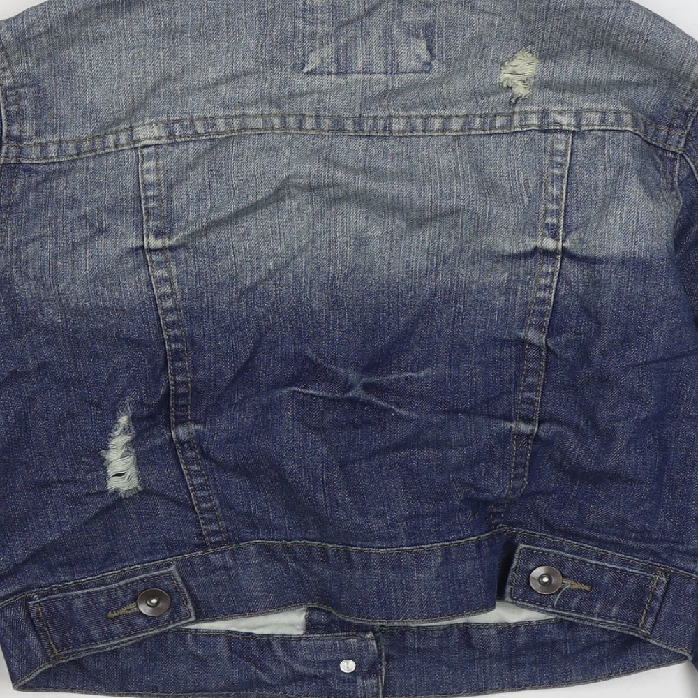 Primark Womens Blue   Jacket  Size 10  Button