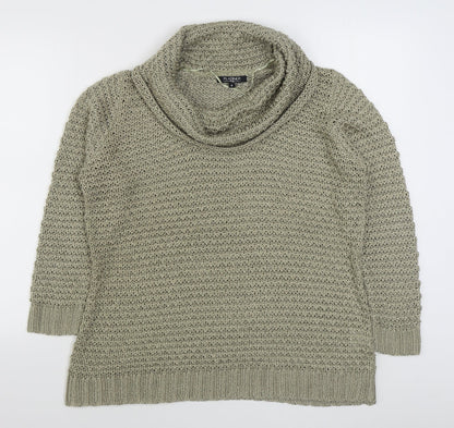 Womens UK Size S Platinum Beige Pullover Jumper