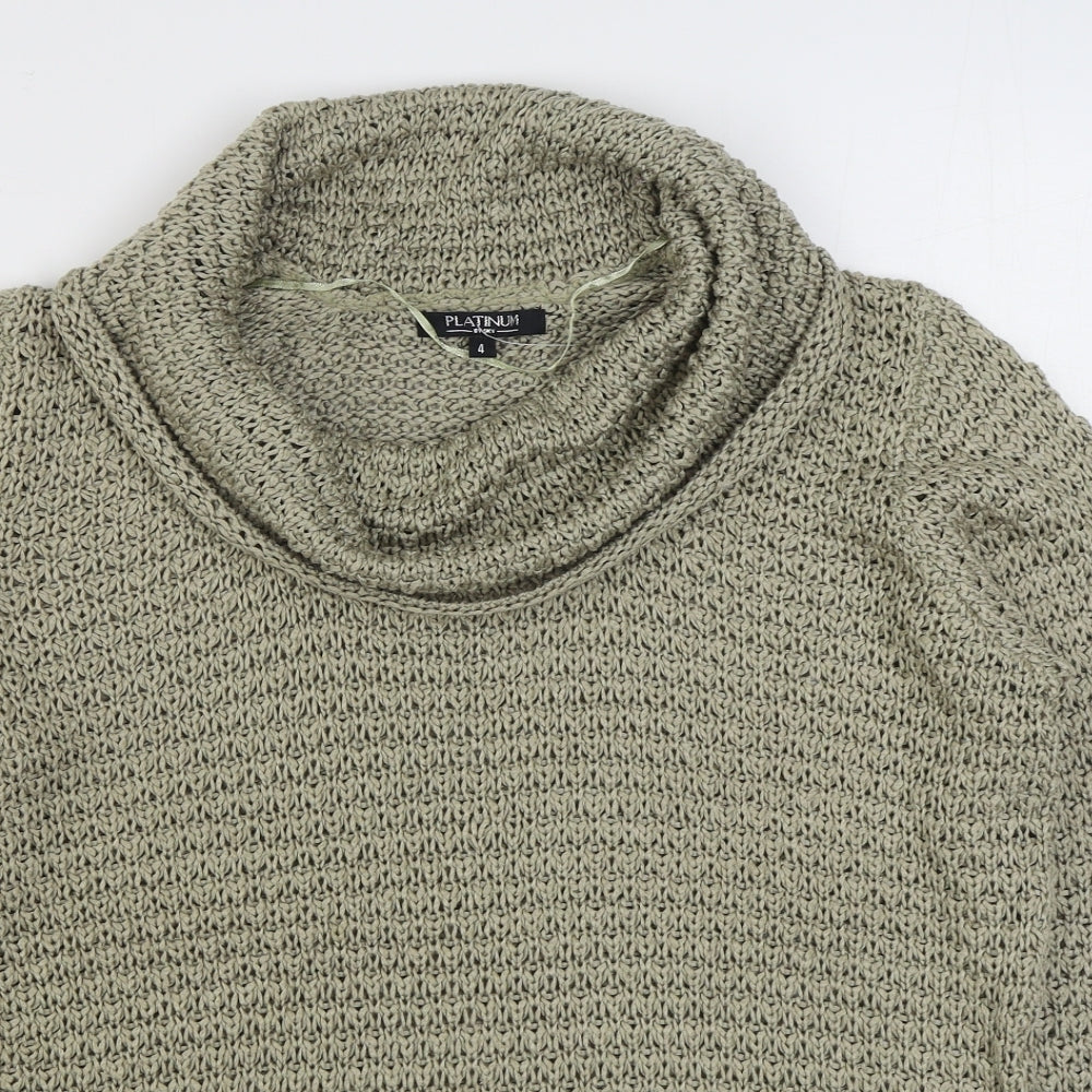Womens UK Size S Platinum Beige Pullover Jumper