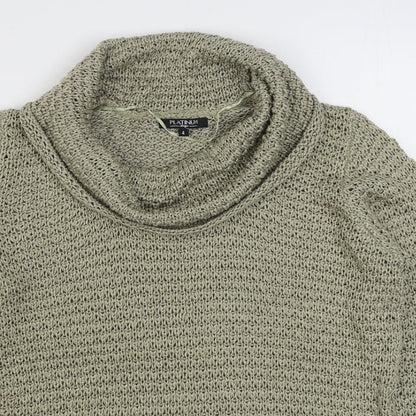 Womens UK Size S Platinum Beige Pullover Jumper