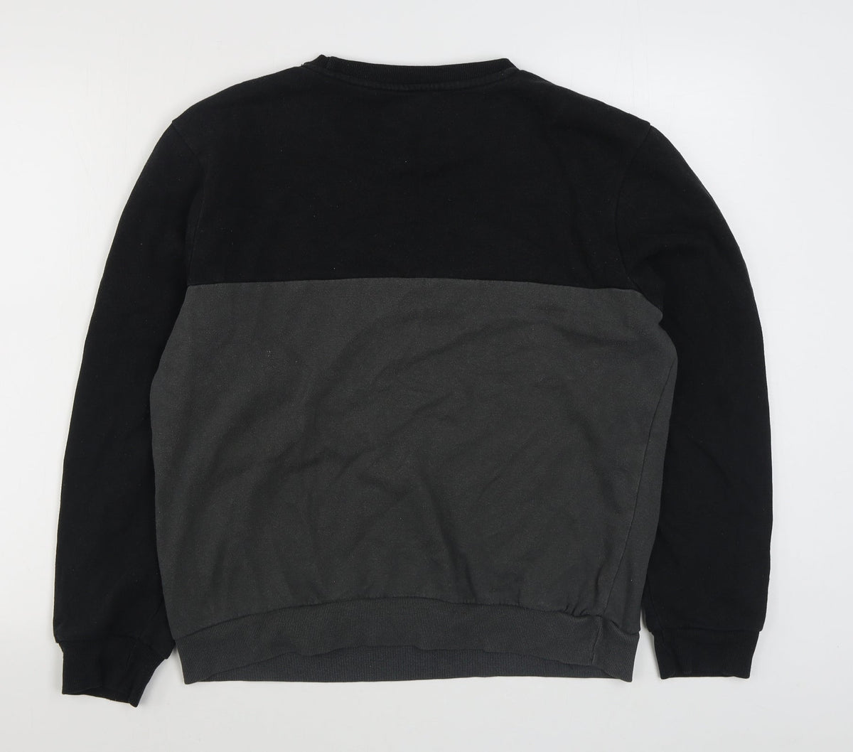 Studio Retail Mens Black  Cotton Pullover Sweatshirt Size M
