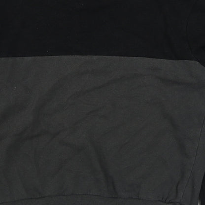 Studio Retail Mens Black  Cotton Pullover Sweatshirt Size M