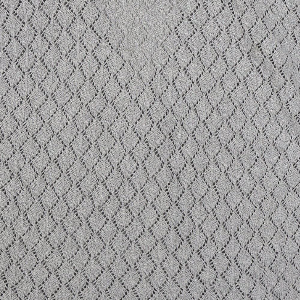 Womens UK Size S Preworn Grey Cardigan Jumper